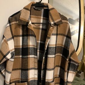 Women’s plaid shacket oversized XS